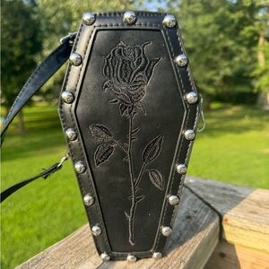 Goth coffin purse